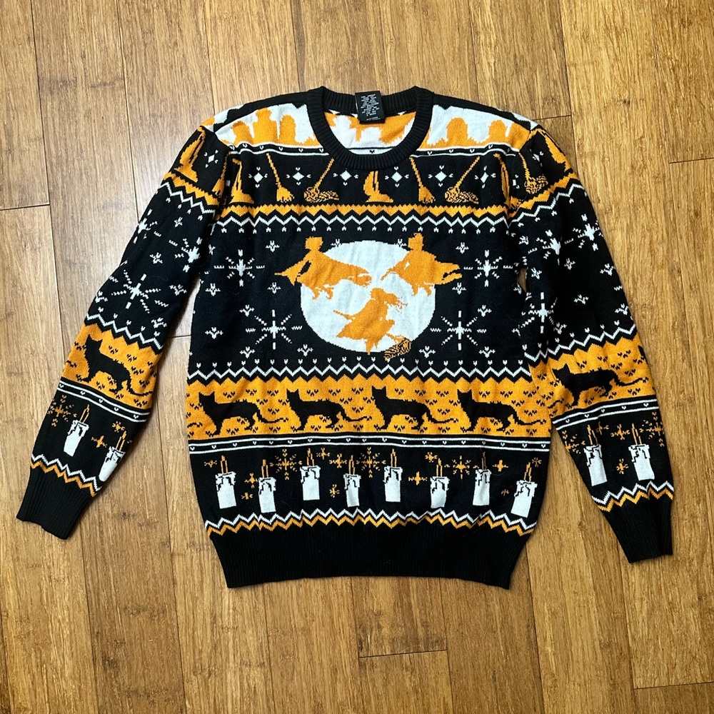 Disney Black and Orange Halloween Sweater Hocus Pocus
